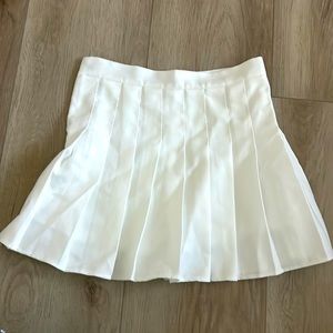 White tennis skirt!!